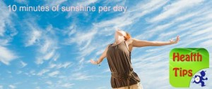 10 minutes of sunshine per day